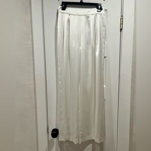Gianni Bini White/Ivory Satin Trousers